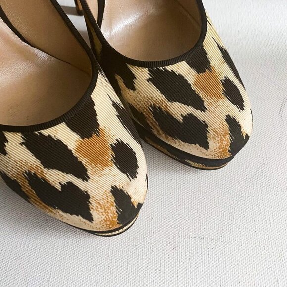 Casadei Animal Print Cheetah Super High Sexy Stiletto Heels 7B - Picture 3 of 8